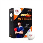 Quả bóng bàn thi đấu Double Fish WTT V40+ 3 sao (6 quả)